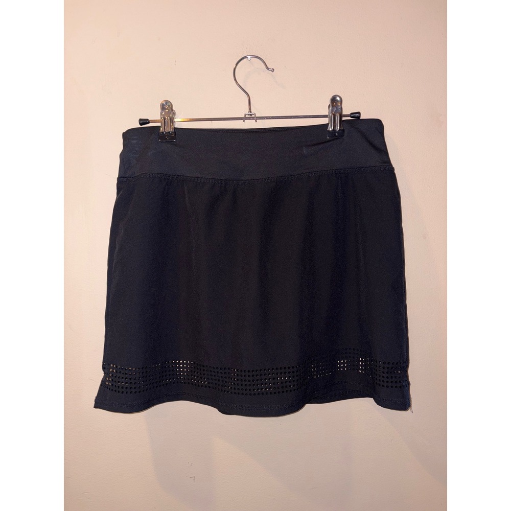 Kyodan Golf Womens Black Laser Cut Hem Active Skort Size XS TP Zip Pocket - Picture 2 of 8